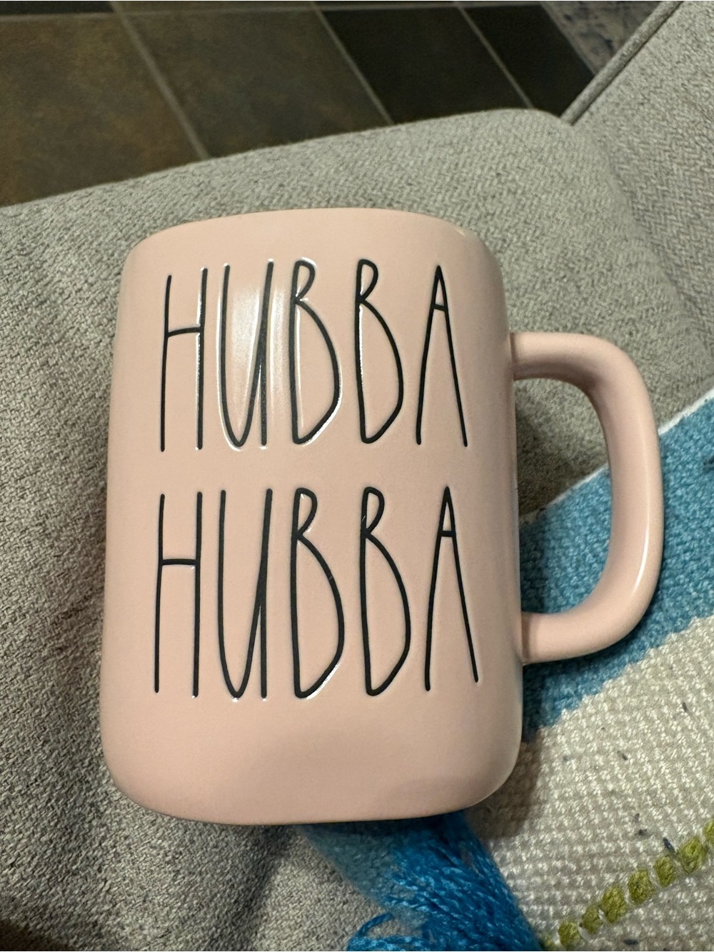 Rae Dunn Pink 'HUBBA HUBBA' Ceramic Mug